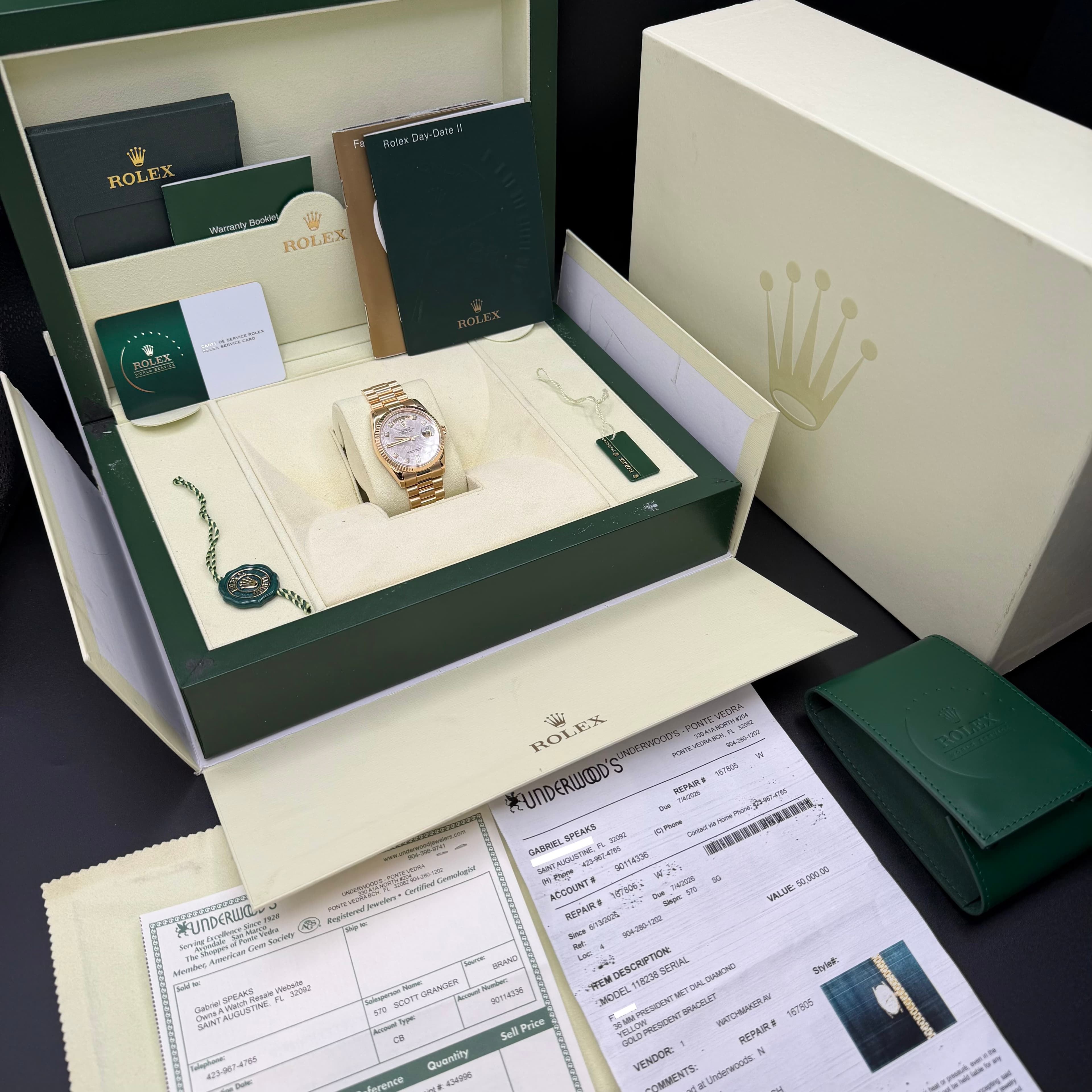 Rolex Day Date President Gold Meteorite Dial - view 2