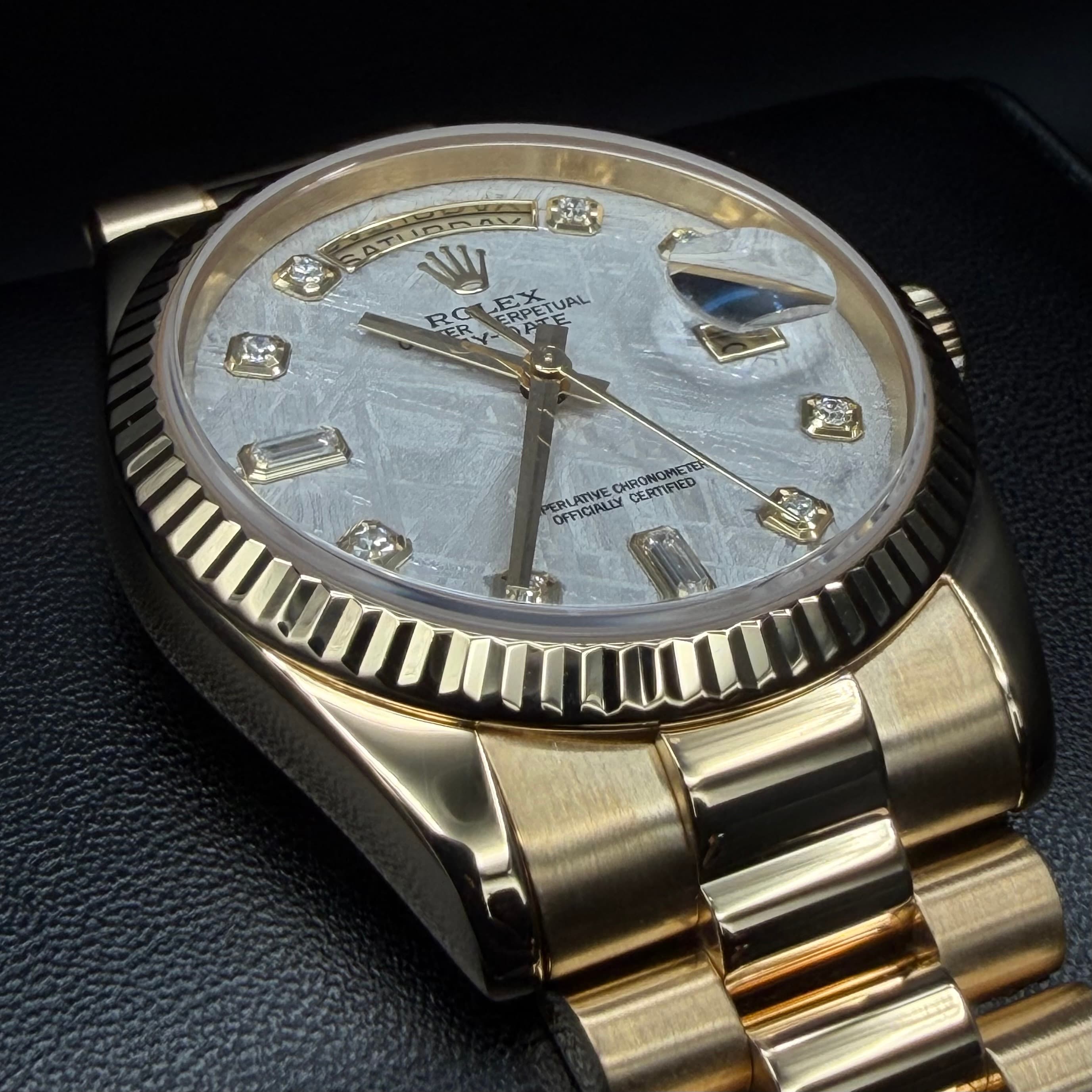 Rolex Day Date President Gold Meteorite Dial - view 6