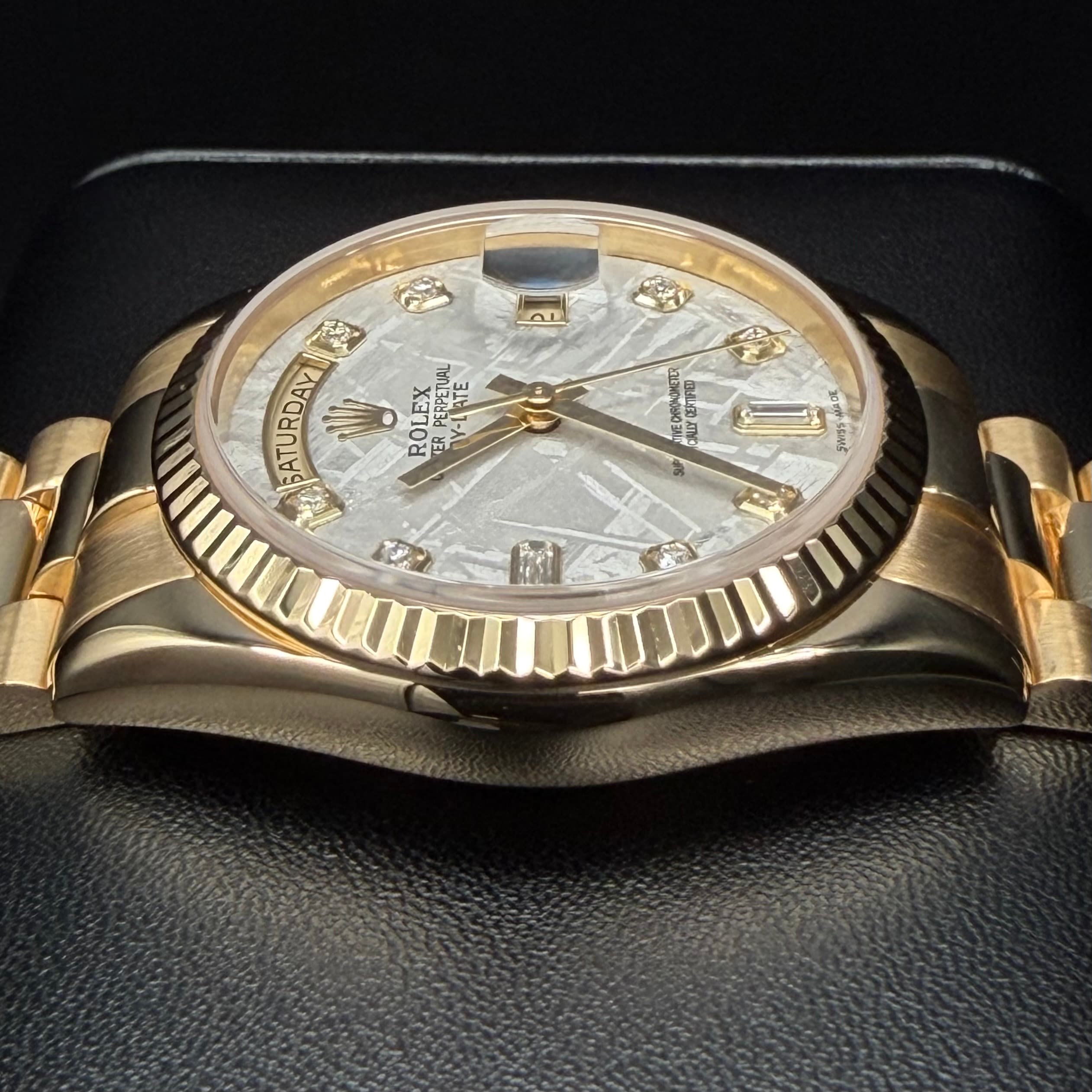 Rolex Day Date President Gold Meteorite Dial - view 7